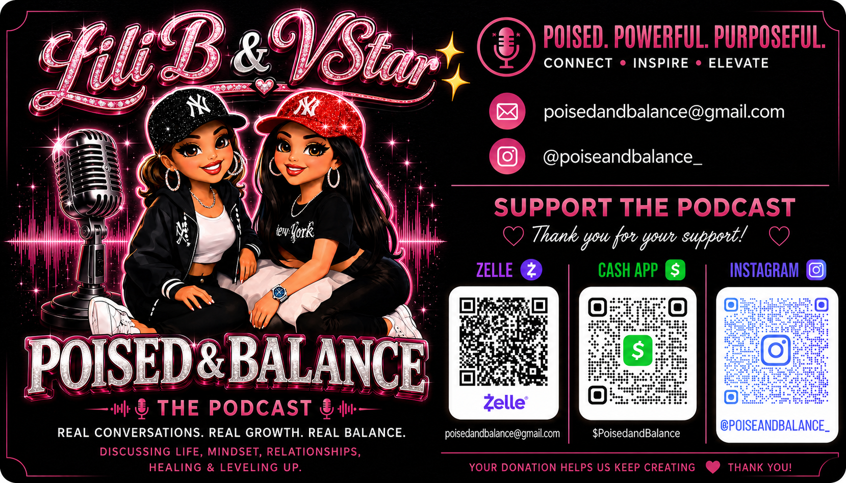 Poise & Balance promo card